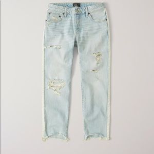 Ames Low Rise Slim Destroyed Boyfriend